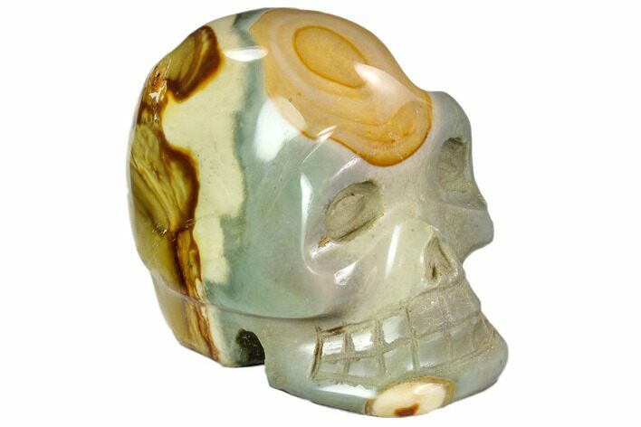 Polished, Polychrome Jasper Skull #108357